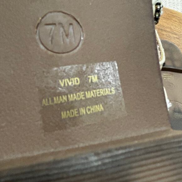 Haute Hippie slip on slides sandals beaded flats strappy resort casual US 7M - Picture 6 of 8